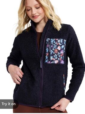 Woman’s Vera Bradley zip jacket fleece long sleeve